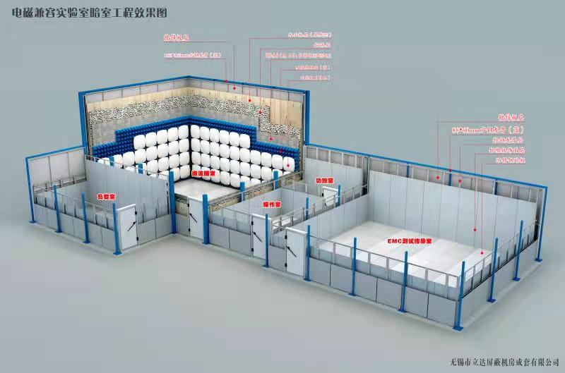 電磁兼容實(shí)驗(yàn)室暗室工程